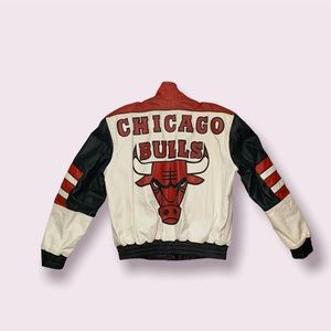 90s Chicago Bulls Leather Varsity style jacket.